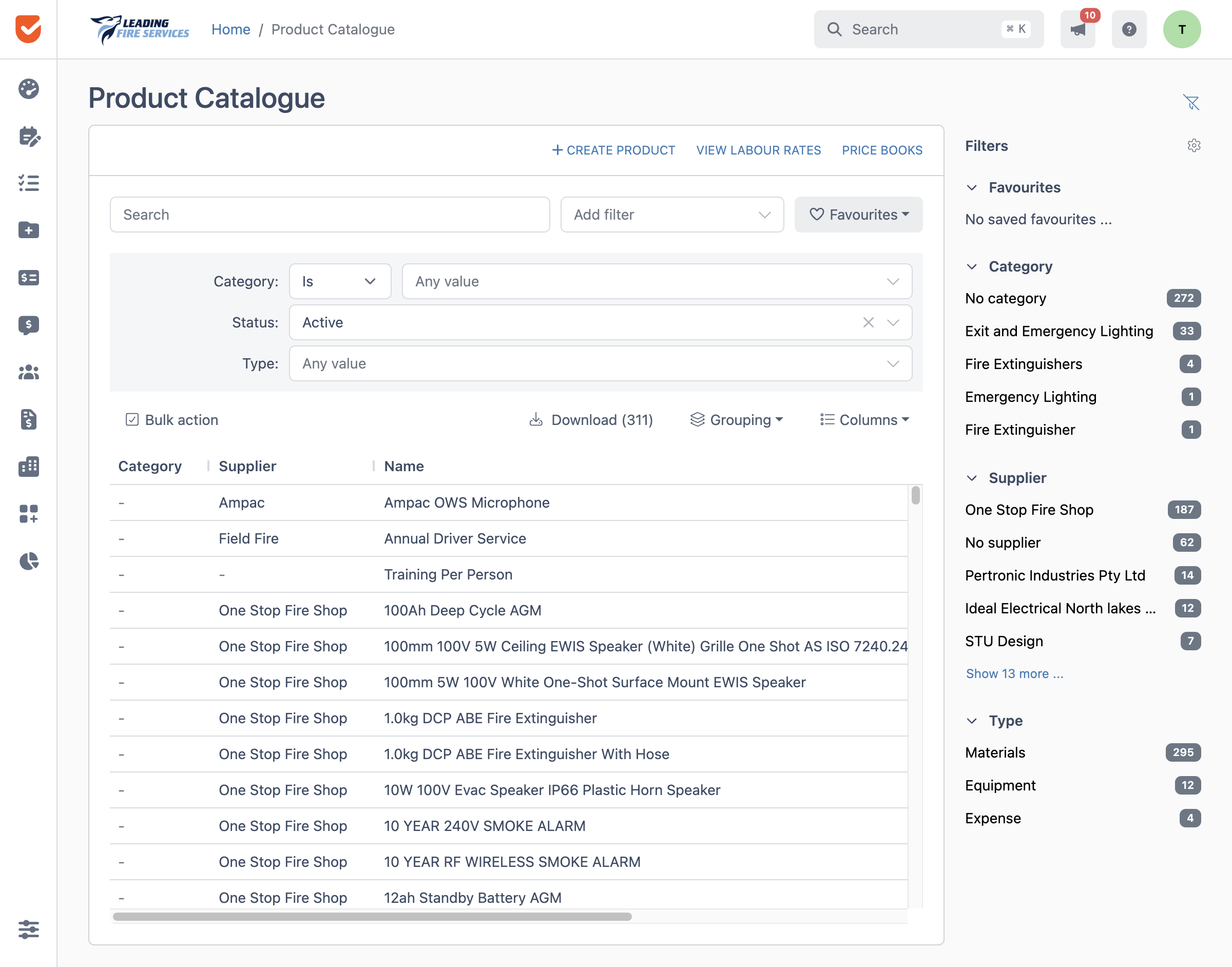 Product Catalogue