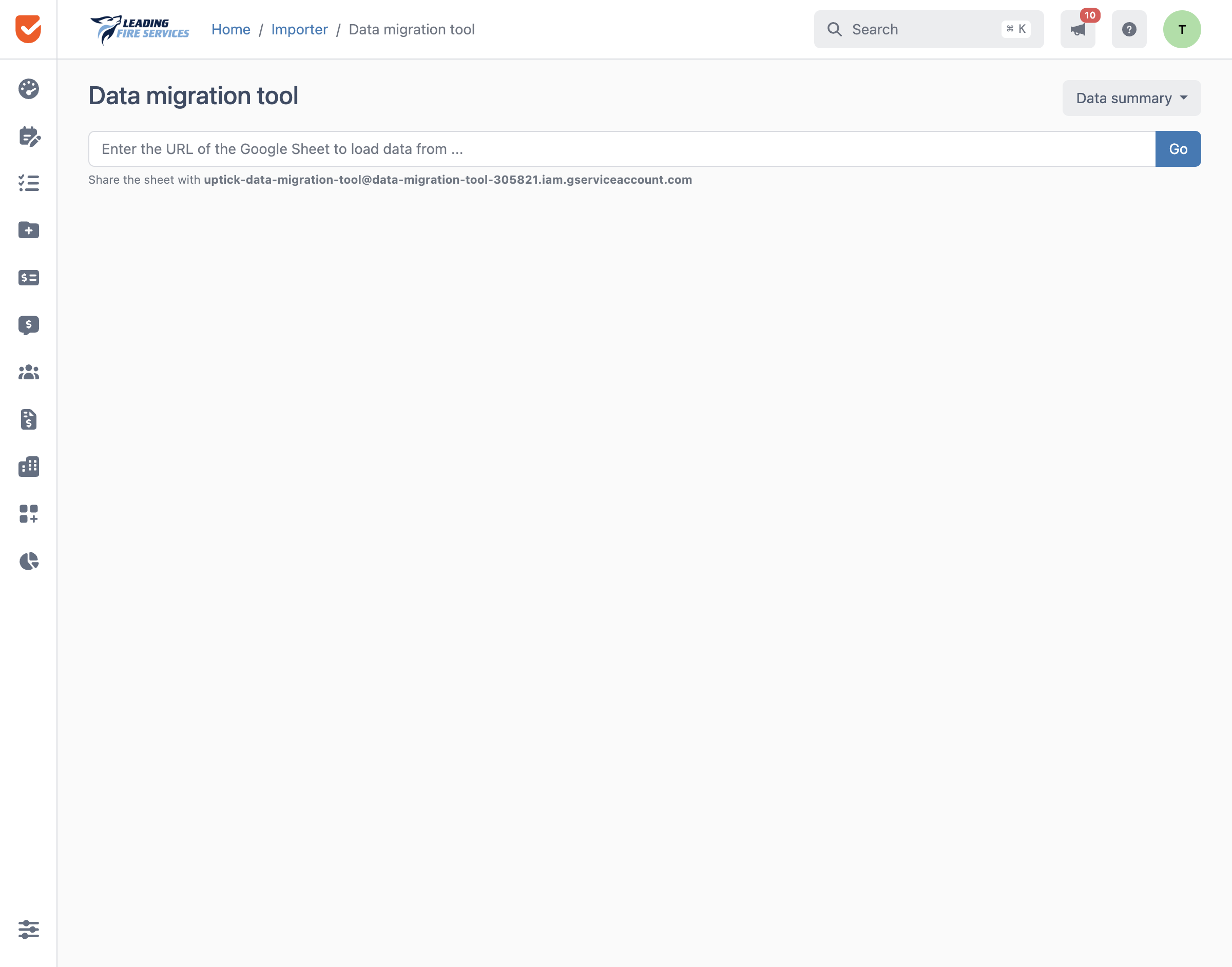 Data migration tool | Importer